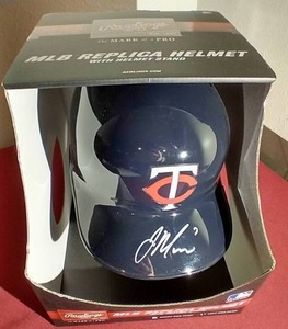 Authenticated Joe Mauer Autographed Replica Batting Helmet - Awesome