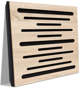 lot 124 image: LOT OF 2 Acoustic Wood Wall Panels