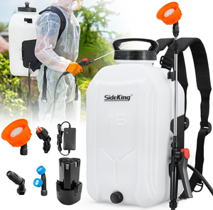 lot 128 image: Battery Powered Backpack Sprayer 4 Gallon, Powerful Electric Garden Sprayer with 12V Rechargeable Battery