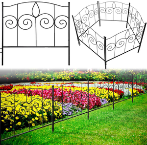 lot 139 image: LOT OF 5 Gray Bunny Dog Fence or Garden Fence