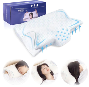 lot 271 image: Dozase Contoured Orthopedic Pillow Neck Pillows for Pain Relief Sleeping