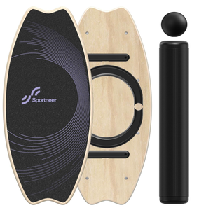 lot 169 image: Sportneer Balance Board - 7 Modes Wobble Board with Adjustable Stoppers