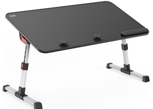 lot 175 image: SAIJI Laptop Bed Tray Table, Adjustable Home Office Standing Desk Portable Lightweight
