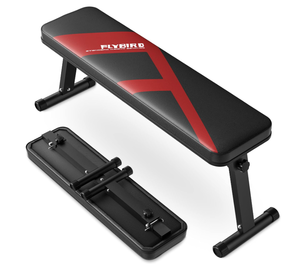 lot 219 image: FLYBIRD Flat Bench, Foldable Flat Weight Bench