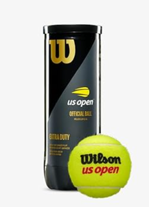 lot 225 image: LOT of 9 WILSON US Open Extra Duty Tennis Balls YLW