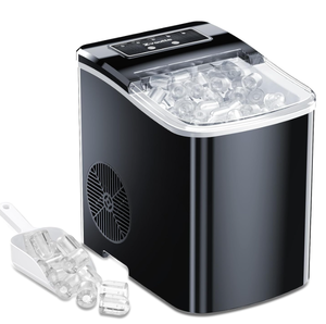 lot 230 image: Portable Countertop Ice Maker Machine - Self-Cleaning Ice Makers with Ice Scoop and Basket
