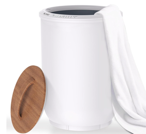 lot 235 image: Luxury Towel Warmers for Bathroom - Wooden Lid