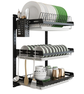 lot 242 image: Hanging Dish Drying Rack Wall Mount