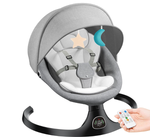 lot 243 image: Electric Baby Swing for Infants, Baby Rocker for Infants with 5 Speeds
