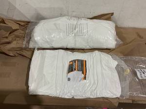 lot 155 image: Utopia Bedding Throw Pillows (Set of 4, White), 18 x 18 Inches
