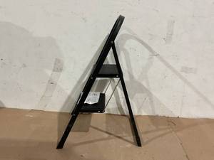 lot 157 image: Step Ladder 2 Step Stool Folding Step Stools for Adults with Handgrip