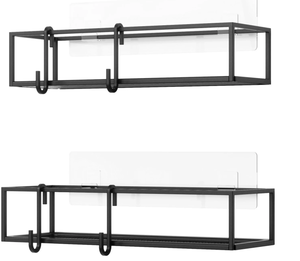 lot 328 image: LOT OF 2 Umbra Cubiko Wall Mounted Shower Shelf