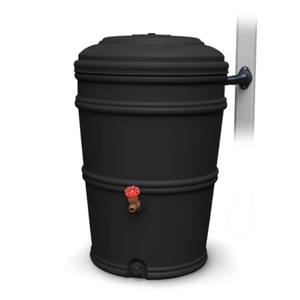lot 394 image: 45 Gallons Gal. Plastic Drainable Planter Rain Barrel and Hose