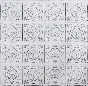 lot 468 image: LOT OF 5 Tin Wall Tiles 24x24 Nail-Up, Stair Risers, Metal Ceiling Tiles
