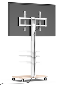 lot 463 image: FITUEYES Rolling TV Stand White