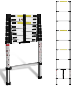 lot 553 image: Telescoping Ladder, Collapsible Adjustable Retractable Ladder Aluminum Extension Ladder for Indoor Or Outdoor,10.5ft