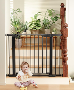 lot 554 image: Cumbor 29.7-40.6 Baby Gate for Stairs, Dog Gate for Doorways