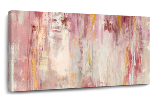 lot 530 image: Abstract Wall Art Large Wall Decor Pink Artwork 20x 40