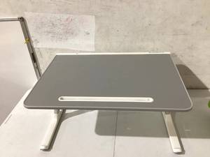 lot 538 image: Grey and White Laptop Stand for Bed