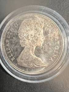 lot 07 image: 1966 CANADIAN SILVER DOLLAR IN AIRTITE