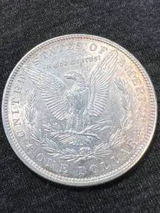 lot 21 image: 1896 US MORGAN SILVER DOLLAR BU