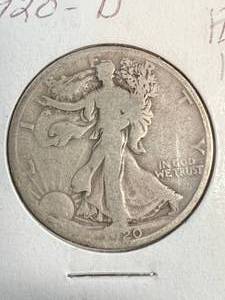 lot 68 image: 1920-D US WALKING LIBERTY HALF DOLLAR
