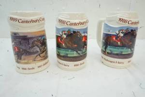 lot 109 image: 3 - Canterbury Cup Steins