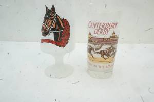 lot 111 image: 2 Canterbury Derby Glasses