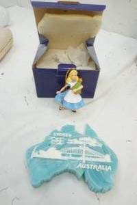 lot 140 image: Alice and Wonderland Ornament and Australia  Country in Marlestone