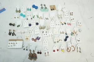 lot 148 image: Variety of Pierced Earrings