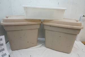 lot 181 image: 3 Storage Bins with Covers