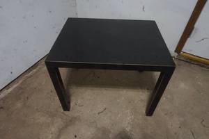 lot 211 image: Wooden Black Side Table