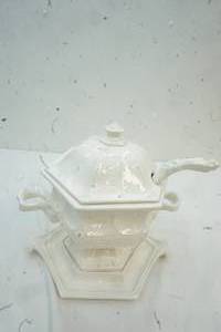 lot 241 image: Gravy Server with Platter and Spoon