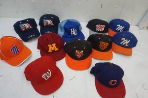 lot 257 image: Variety of 12 Baseball Hats