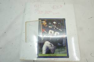 lot 335 image: Variety of Football Cards In a 3 ring Binder