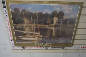 lot 190 image: Plastic Framed Picture  Claude Monet