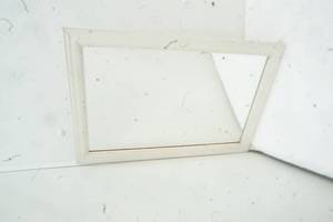 lot 417 image: White Framed Mirror