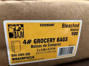 Small Grocery and Pint Liquor Bags