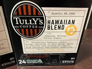 Tullys Hawaiian Blend K-Cups