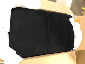 lot 21 image: Lifestyle Solutions Harvard 56.3 in. Black Microfiber 2-Seater Loveseat with Flared Arms  Customer Returns See Pictures