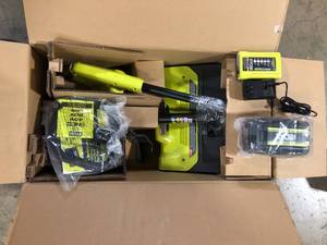 lot 47 image: RYOBI 40V 12 in. Single-Stage Cordless Electric Snow Shovel with 4.0 Ah Battery and Charger Customer Returns See Pictures