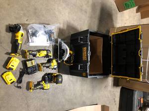 lot 37 image: DEWALT 20-Volt MAX ToughSystem Lithium-Ion 6-Tool Cordless Combo Kit Customer Returns See Pictures