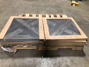 lot 11 image: 7 Boxes of Ivy Hill Tile Balsa Decor Coffee 24 in. x 24 in. Matte Porcelain Floor and Wall Tile (11.62 sq. ft.Case)   Customer Returns See Pictures