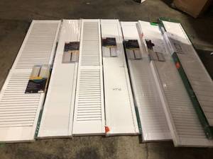 lot 25 image: Lot of Assorted Window Shutters Various Models and Conditions Customer Returns See Pictures