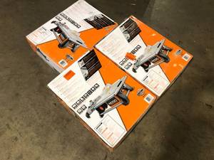 lot 43 image: Lot of RIDGID 6.5-Amp 7 in. Blade Corded Table Top Wet Tile Saw Customer Returns See Pictures