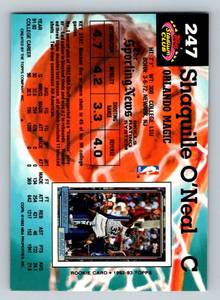 lot 58 image: Shaquile ONeal Rookie Card 1993 Topps Stadium Club 92 Draft Pick #247 Rookie Basketball Card