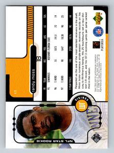 lot 207 image: Randy Moss RC 1998 Upper Deck Star Rookie #17 Minnesota Vikings Football Card