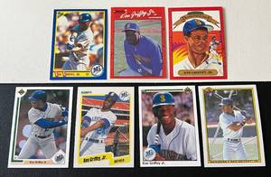 lot 39 image: Ken Griffey Jr 7 Card Lot 1990-1992 2nd and 3rd Year Cards
