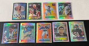 lot 44 image: Topps 2001 Archives 9 Card Football Lot - Theismann, Bednarik, Esiason, Singletary, Allen, Moon, Donovan, Youngblood, and Slater