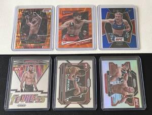 lot 54 image: UFC 6 Card Lot - Jan Blachowicz Fearless Insert, Matt Schnell Orange, Rafael Fiziev Orange RC, Manon Fiorot Blue RC, Kalyn Chookagian and Misha Cirkunov Cards